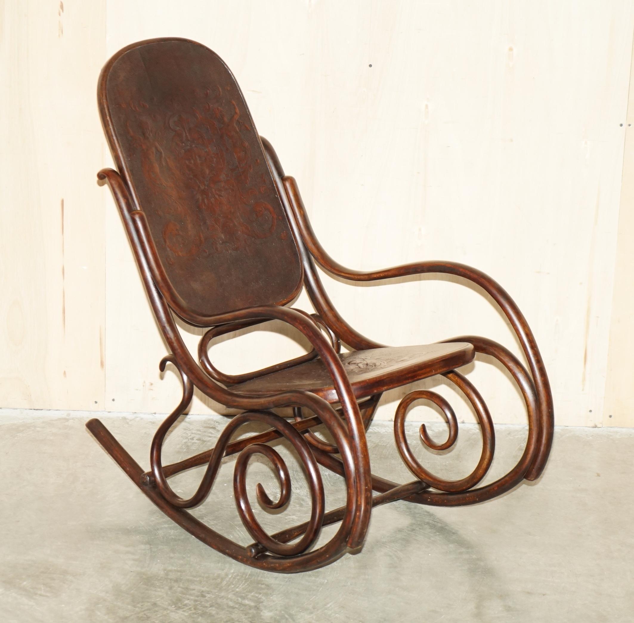 Royal House Antiques

Royal House Antiques is delighted to offer for sale this lovely full sized Antique Victorian Thonet circa 1880 rocking chair with hand carved back and seat panel depicting Cherubs 

Please note the delivery fee listed is just a
