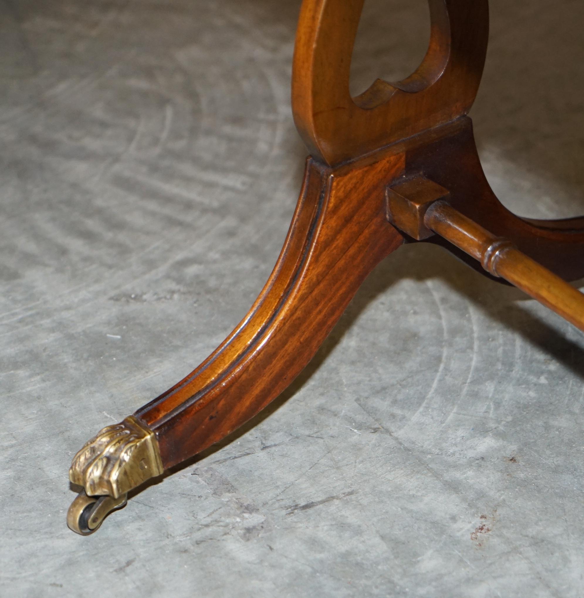 English Exquisite Vintage Extending Burr, Burl & Quarter Cut Walnut Side End Lamp Table