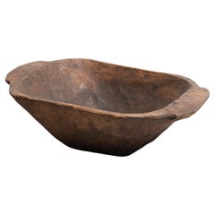Exquisite Vintage Italian Wooden Bowl – Early 20th Century Rustic Elegance