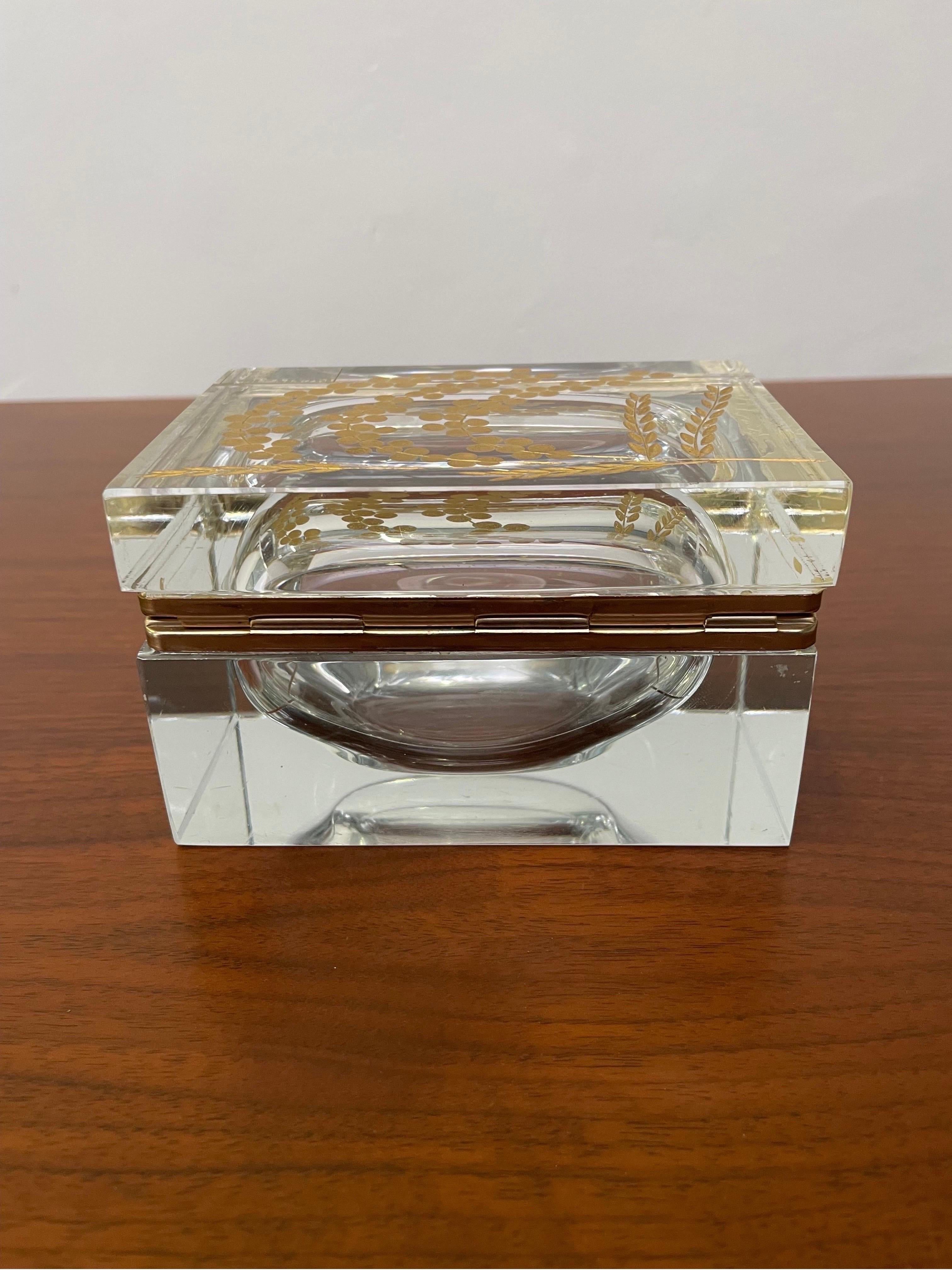 Indulge in the timeless elegance of this stunning Murano Glass Box, meticulously crafted by the renowned artisans Pagnin & Bon, Vetri Murano. Created in the 1960s, this exquisite piece showcases the unparalleled beauty of Murano glass, combined with