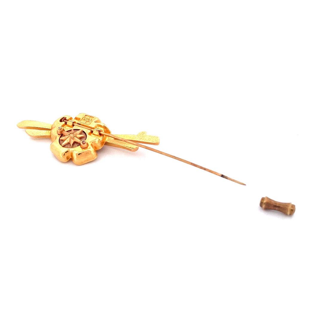 This elegant vintage brooch by Van Cleef & Arpels is a true treasure. Crafted with meticulous attention to detail, it features a stunning Vermeil metal design that exudes timeless beauty. Beautiful brooch from VAN CLEEF & ARPELS Signed on the back