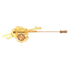 Exquise broche vintage en métal Vermeil de Van Cleef & Arpels