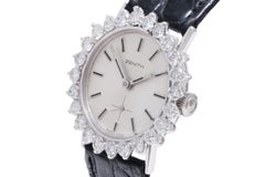 Exquisite Vintage ZENITH 18K Weißgold & Diamant Cocktail Uhr - Schweizer Luxus