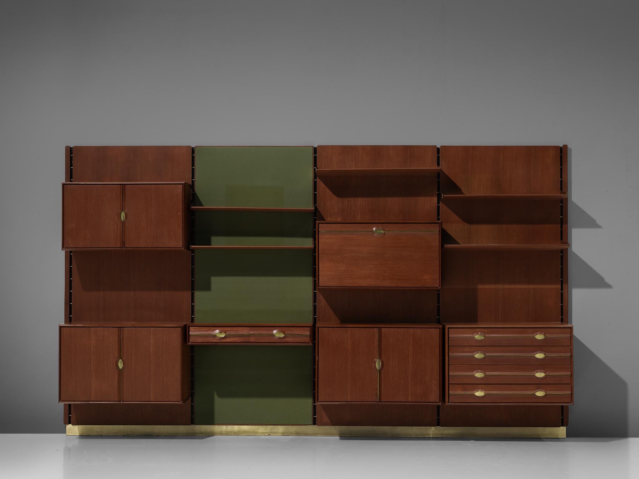 Exquisite Wall Unit by Cantú in Teak In Good Condition In Waalwijk, NL