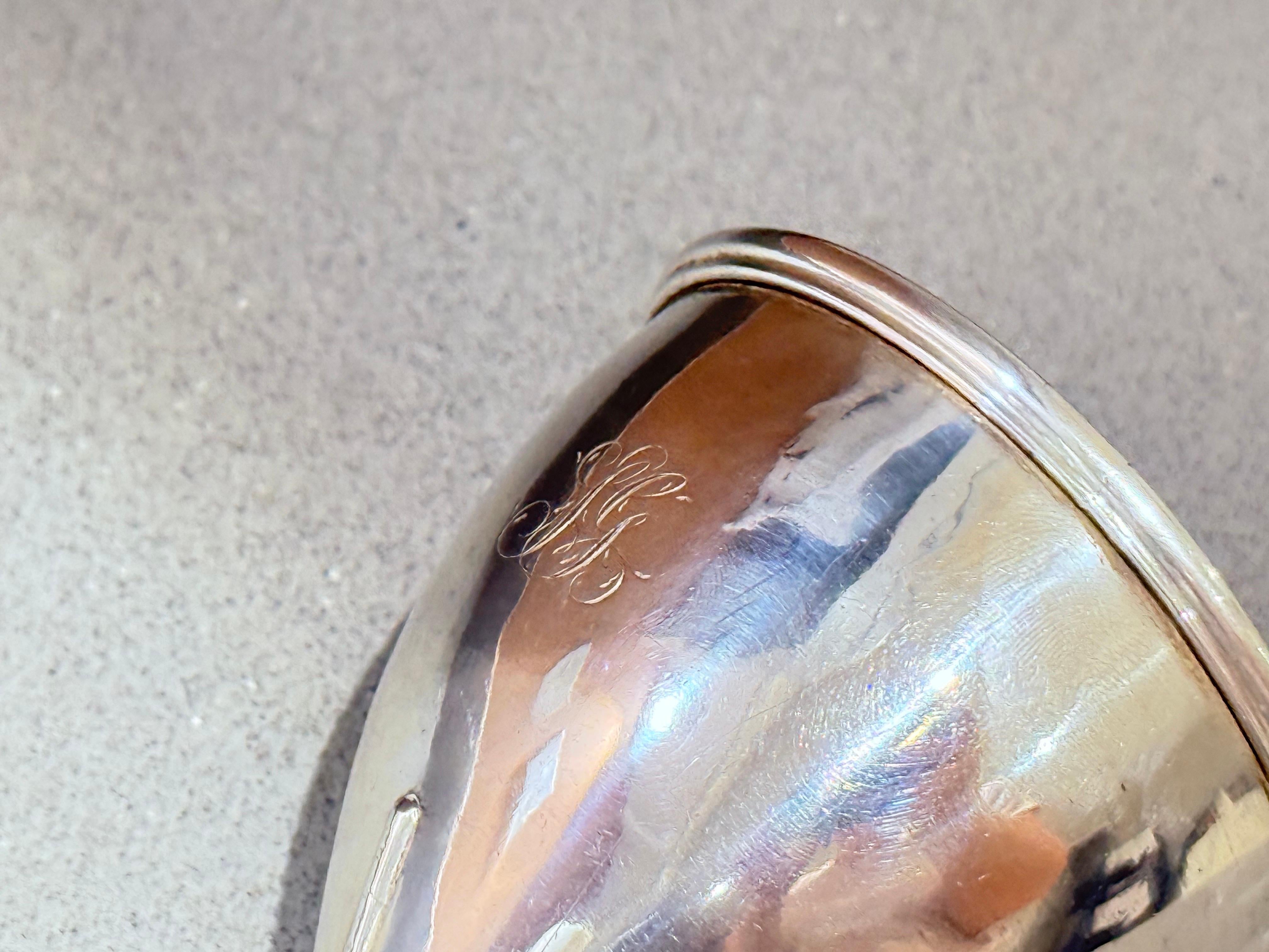 Exquisite Wein Trichter Antike Silber Platte vergoldet Superb Qualität Vintage Barware im Angebot 3