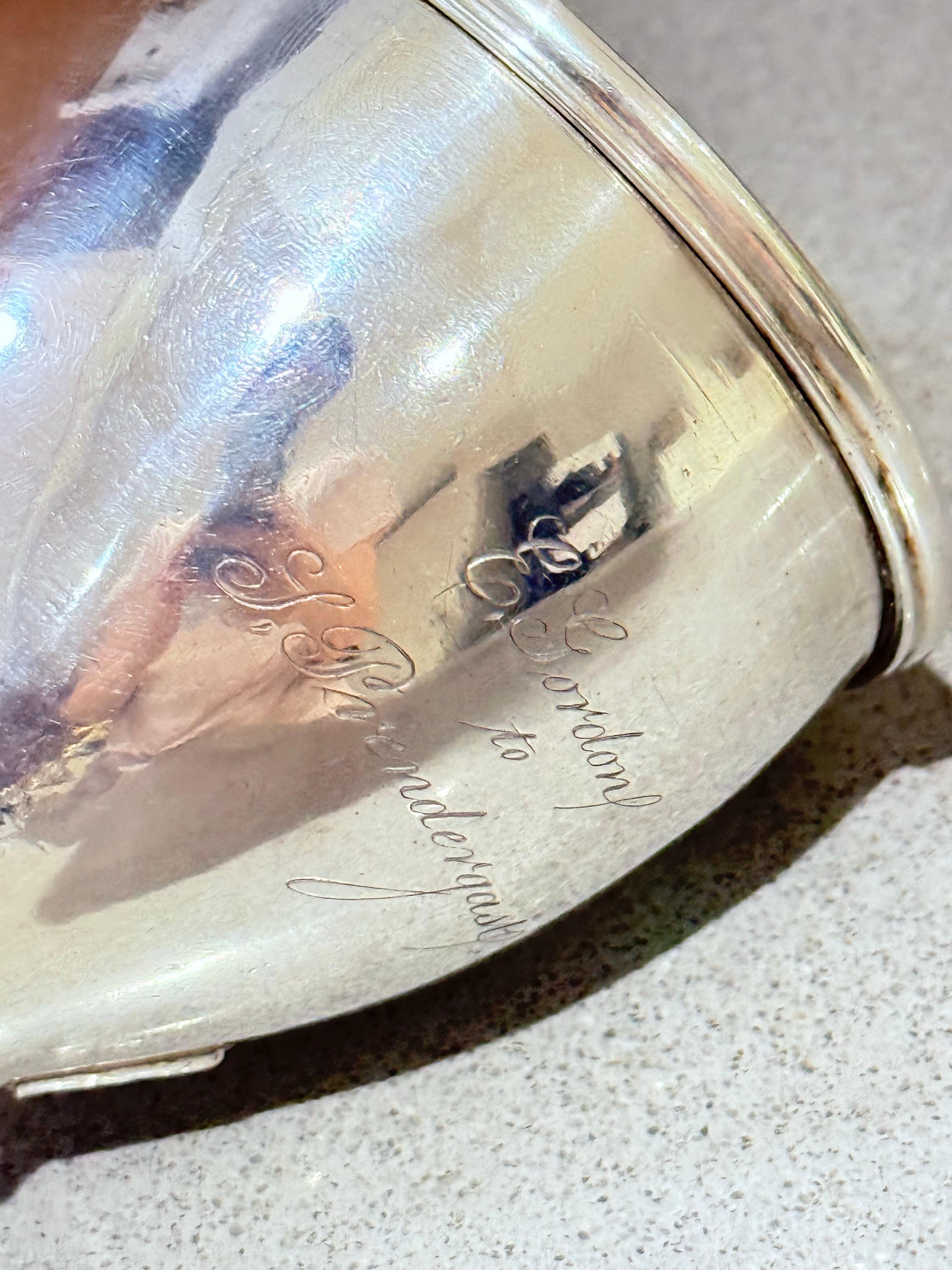 Exquisite Wein Trichter Antike Silber Platte vergoldet Superb Qualität Vintage Barware (Gebürstet) im Angebot