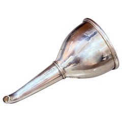 Exquisite Wine Funnel Antique Silver Plate Gilded Superb Quality Vintage Barware