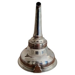 Exquisite Wine Funnel Antique Sterling Silver Hallmarked, Gilded Superb Quality