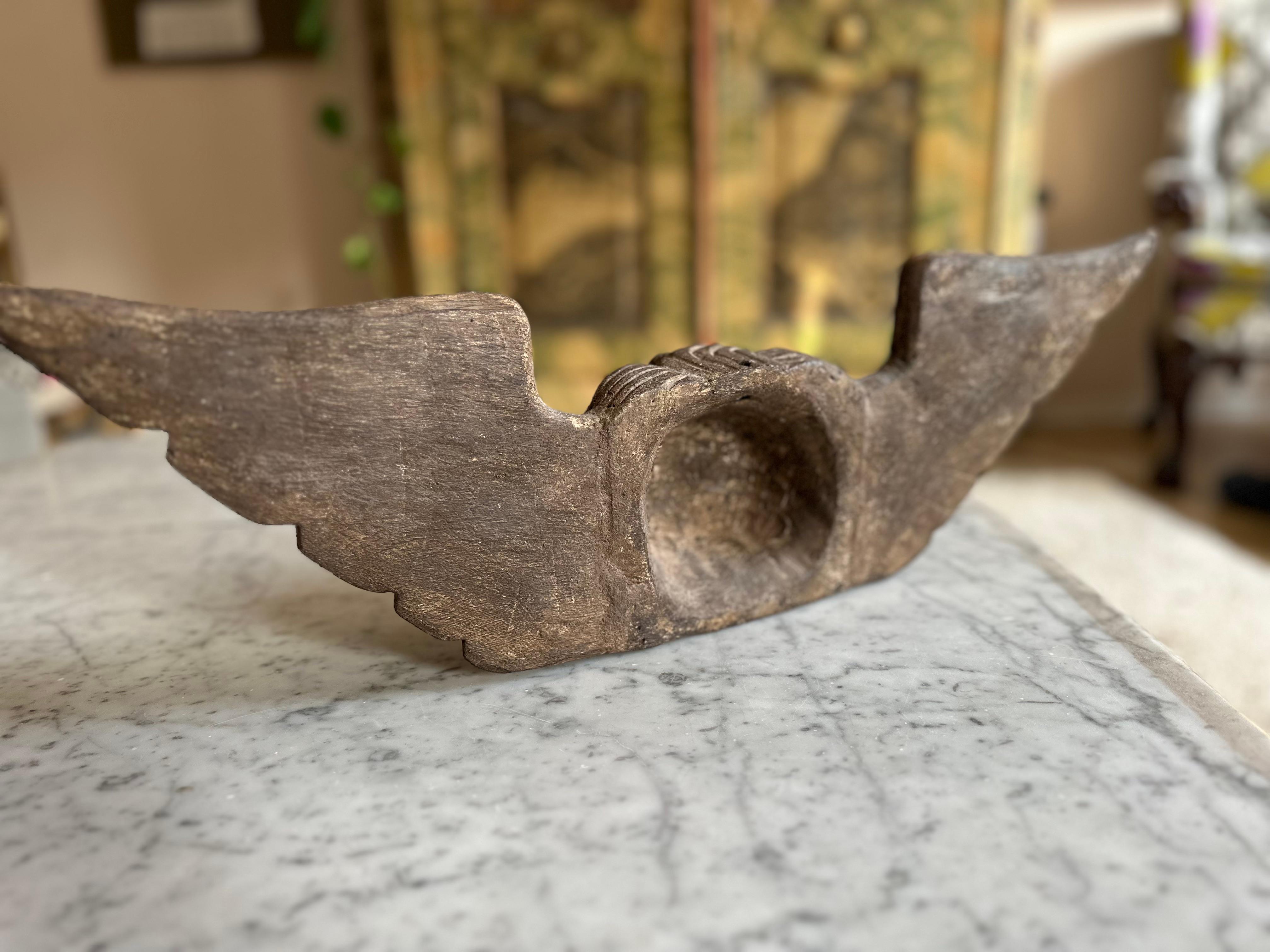 Squisita testa di cherubino in legno con occhi di vetro, 1800 ca. in vendita 1