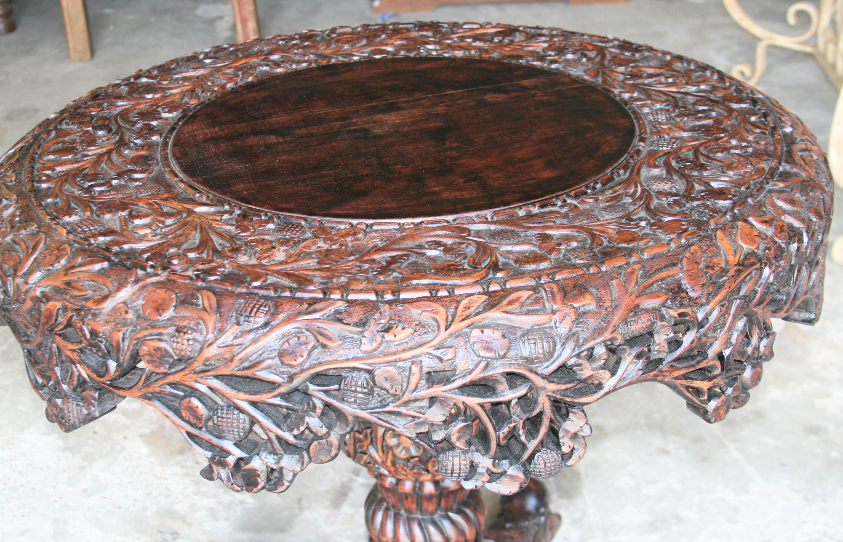 teak wood center table