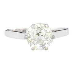 Exquisiter eleganter alter europäischer Diamantring