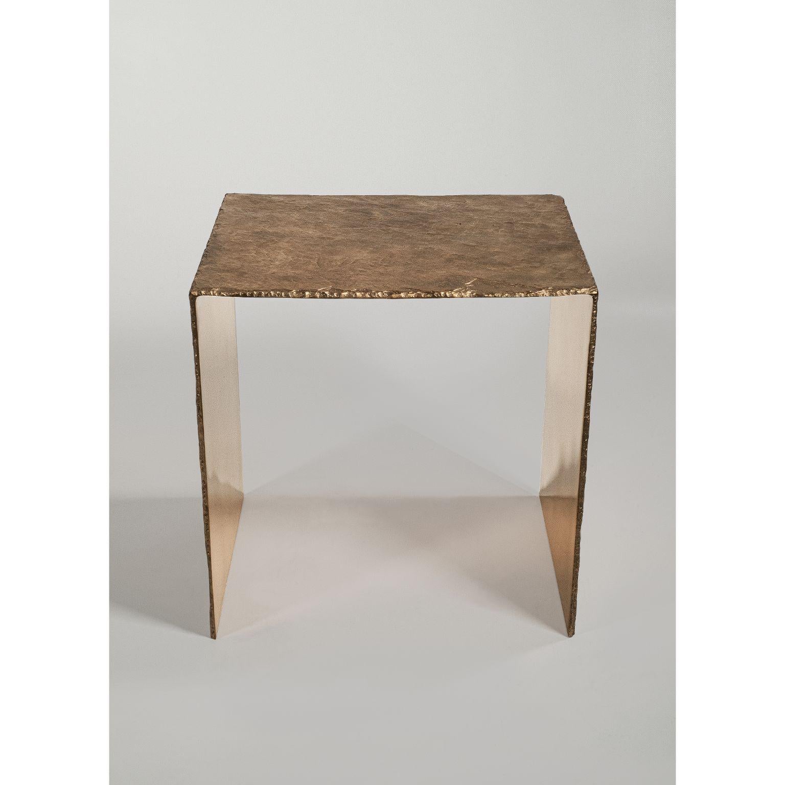 Modern Exsitu Bronze Stool by Niclas Wolf For Sale
