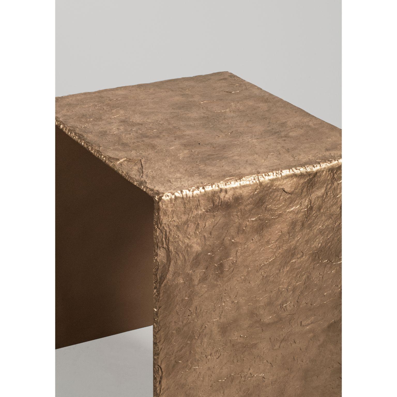 Modern Exsitu Bronze Stool by Niclas Wolf For Sale