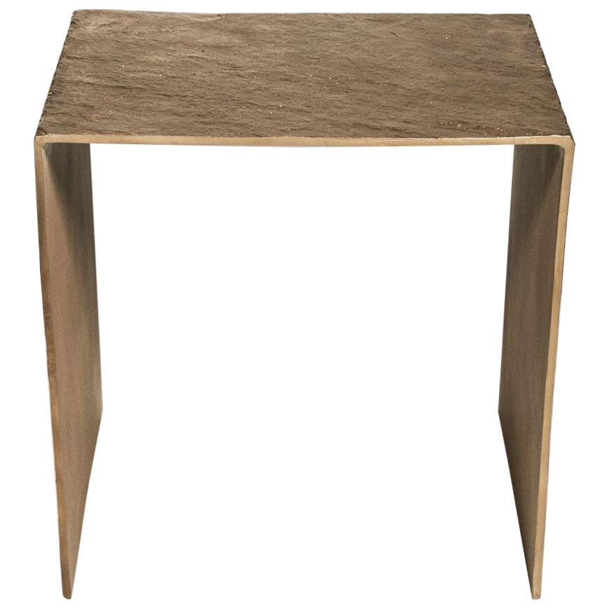 Exsitu Bronze Stool by Niclas Wolf For Sale