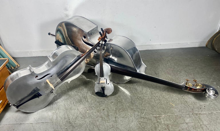 Exstremely Rare Collection Alcoa Aluminum String Instruments, Bass ...