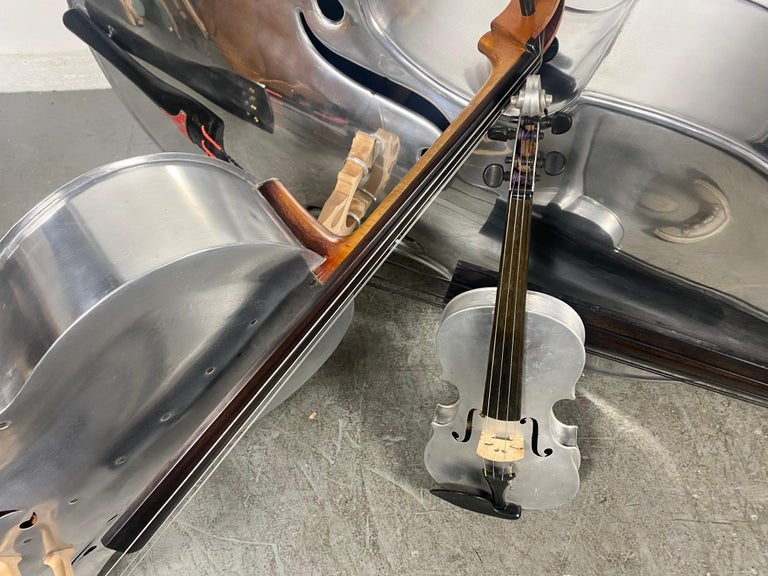 Exstremely Rare Collection Alcoa Aluminum String Instruments, Bass ...