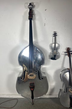 Exstremely Rare Collection Alcoa Aluminum String Instruments, Bass, Cello, Violin