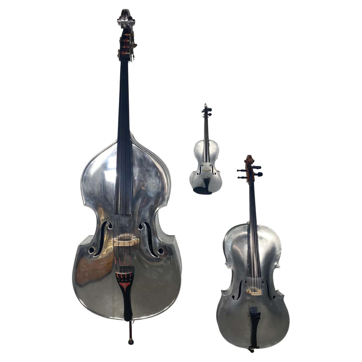 Exstremely Rare Collection Alcoa Aluminum String Instruments, Bass ...