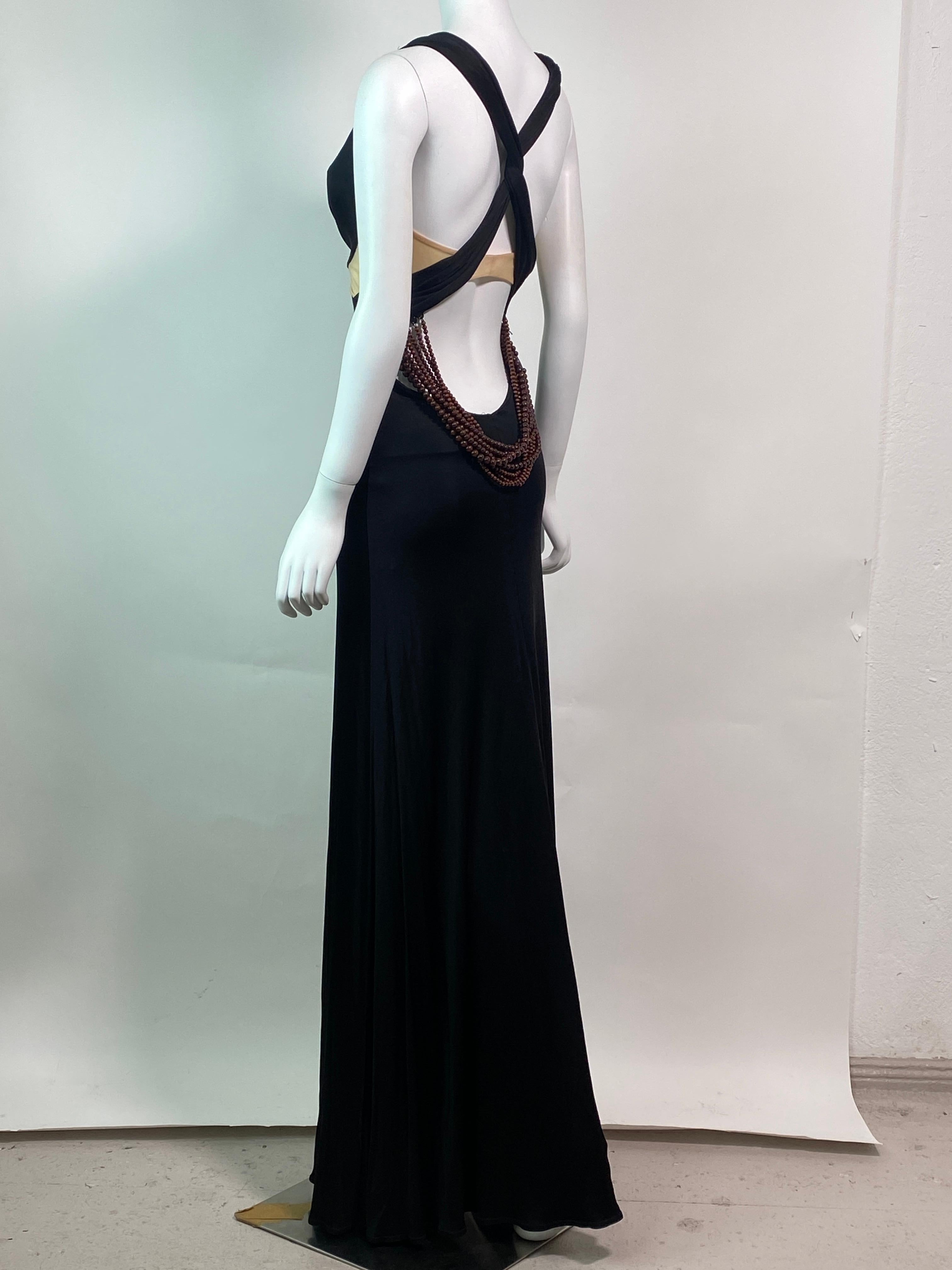 EXTÈ 2000s Vintage Rare Beaded Gown New With Tags IT38 For Sale 3