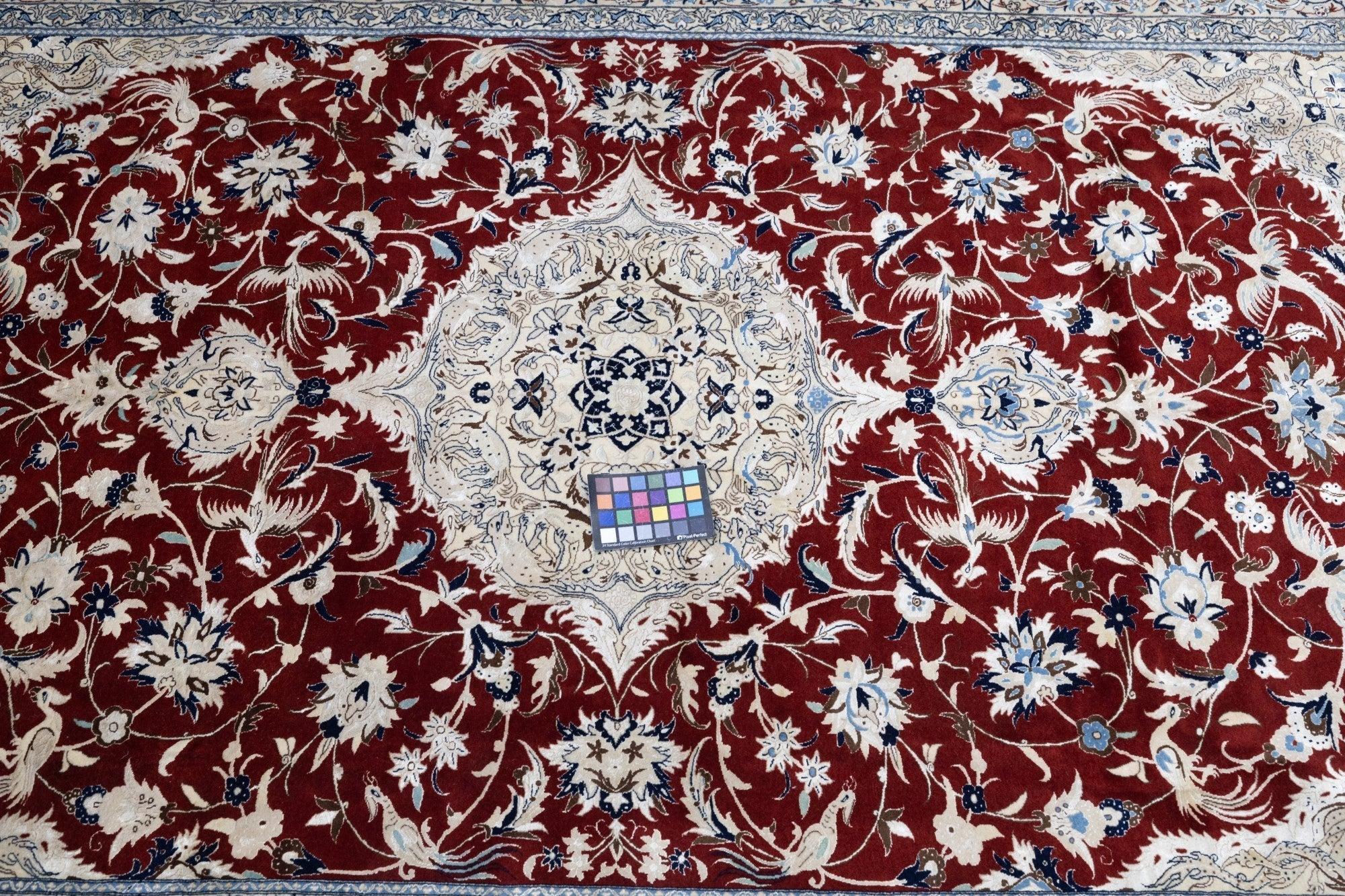 Tappeto Nain persiano d'epoca estremamente fine 6'1'' x 9'3'' in vendita 5
