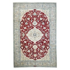 Extemely Fine Vintage Persian Nain Rug 6'1'' x 9'3''