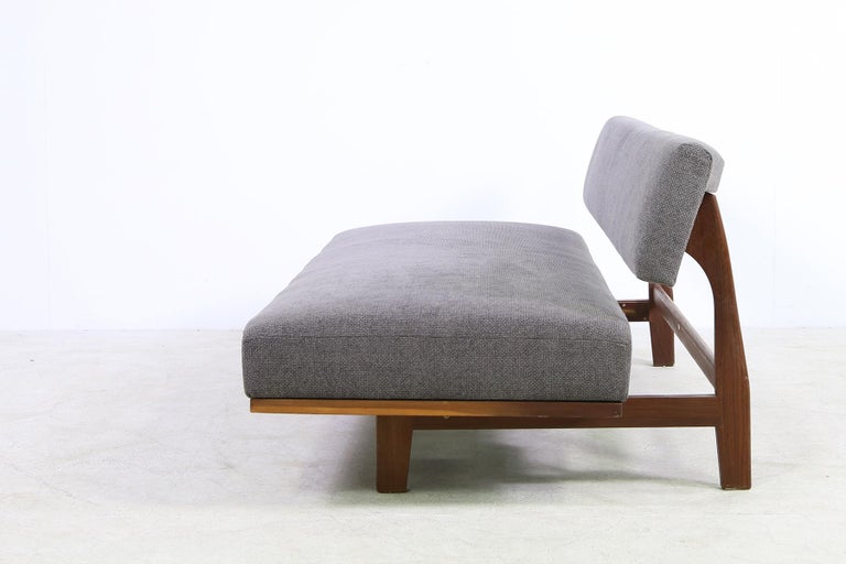 Extendable 1960s Daybed by Hans Bellmann Mod. 470 for Wilkhahn Germany Teak Sofa For Sale 4
