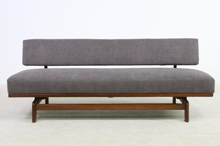 Extendable 1960s Daybed by Hans Bellmann Mod. 470 for Wilkhahn Germany Teak Sofa For Sale 1