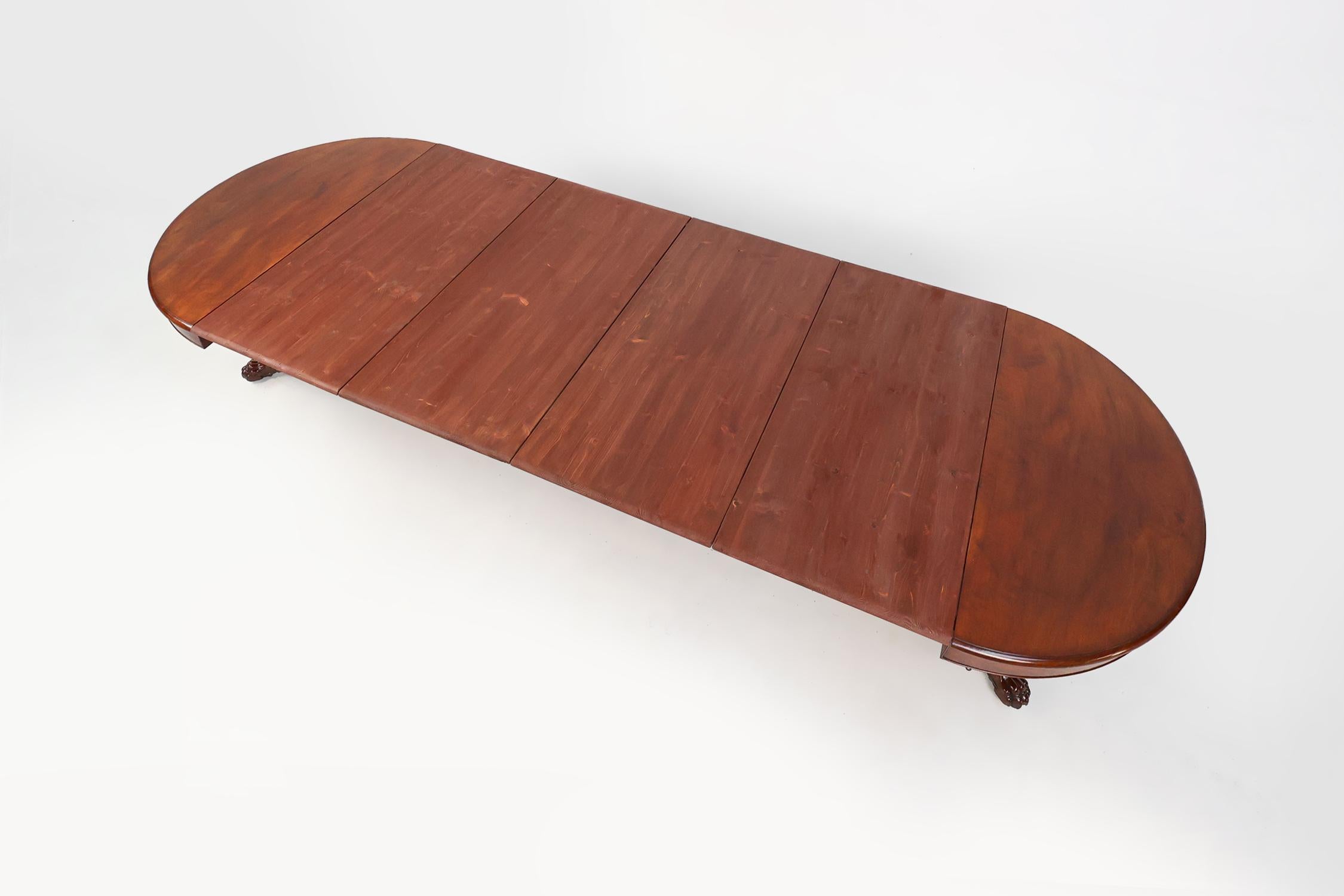 Table de salle à manger anglaise ancienne et extensible de style victorien, vers 1830 en vente 10