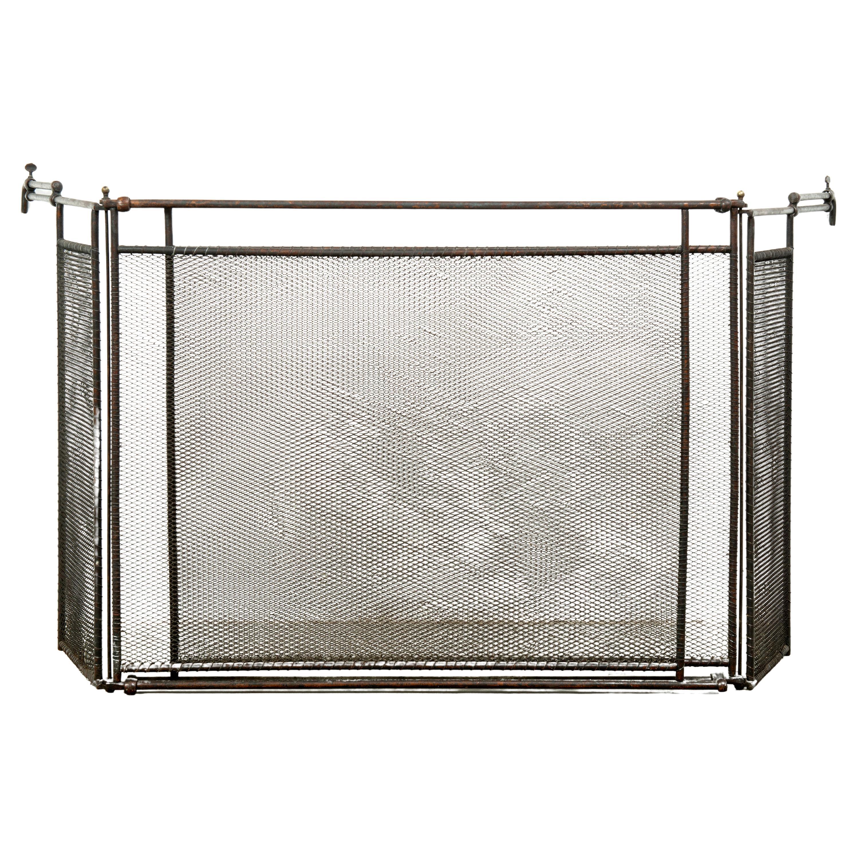 Extendable Antique Firescreen / Fireplace Screen
