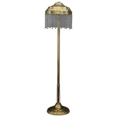 Extendable Art Deco Hammered Floor Lamp Vienna, circa 1920s