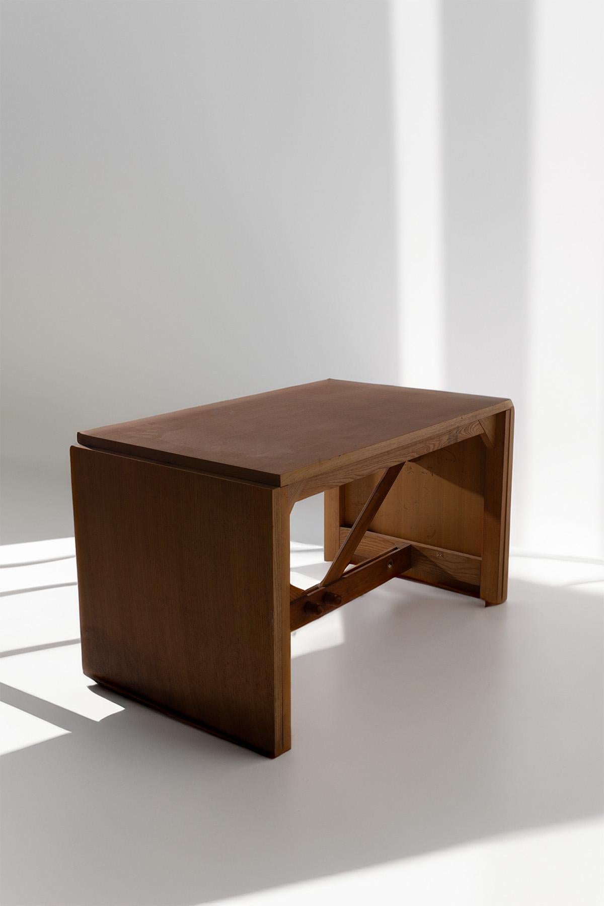 Extendable ashwood dining table for Germa by Werther Toffoloni and Piero Palange in vendita 3