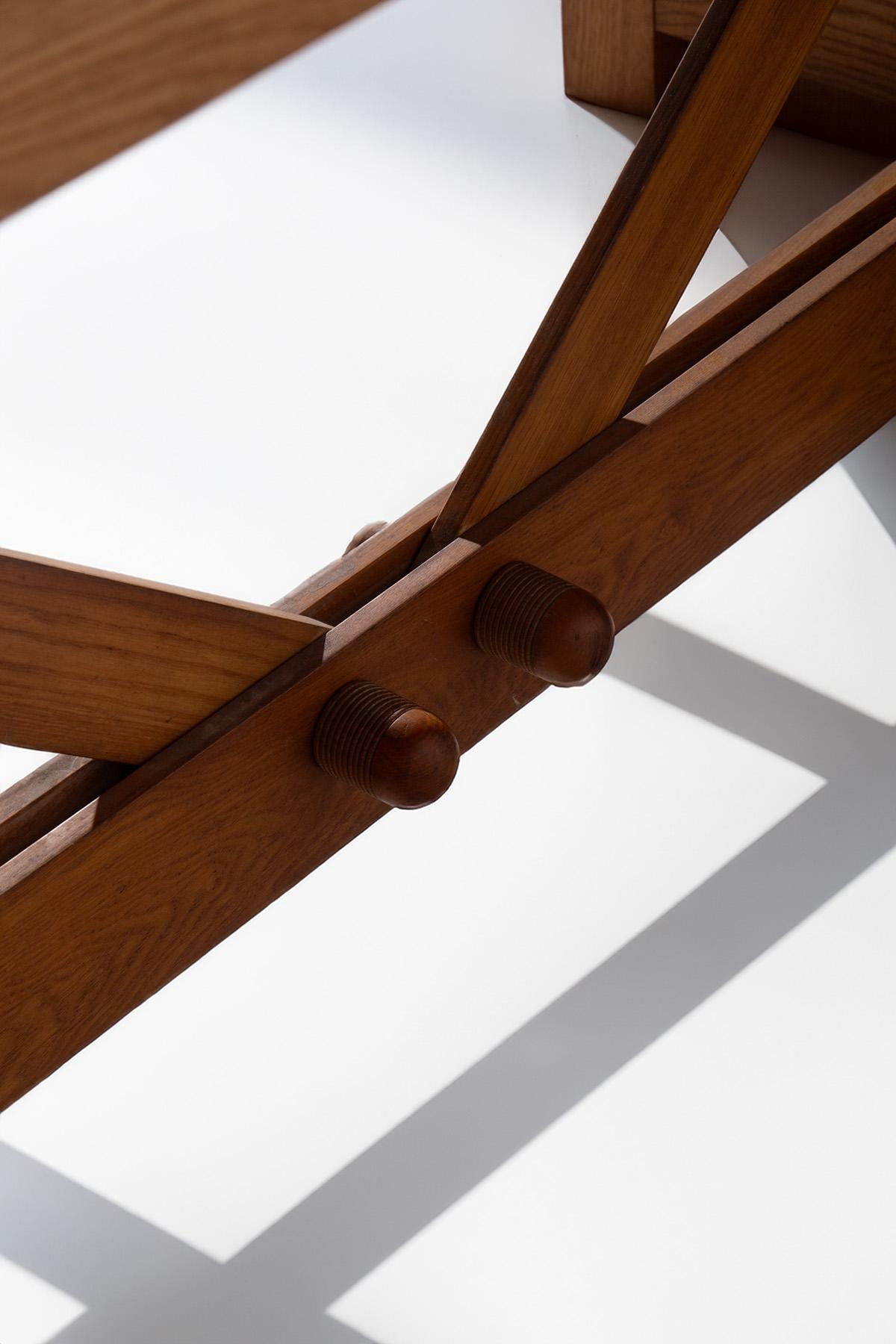 Extendable ashwood dining table for Germa by Werther Toffoloni and Piero Palange in vendita 5