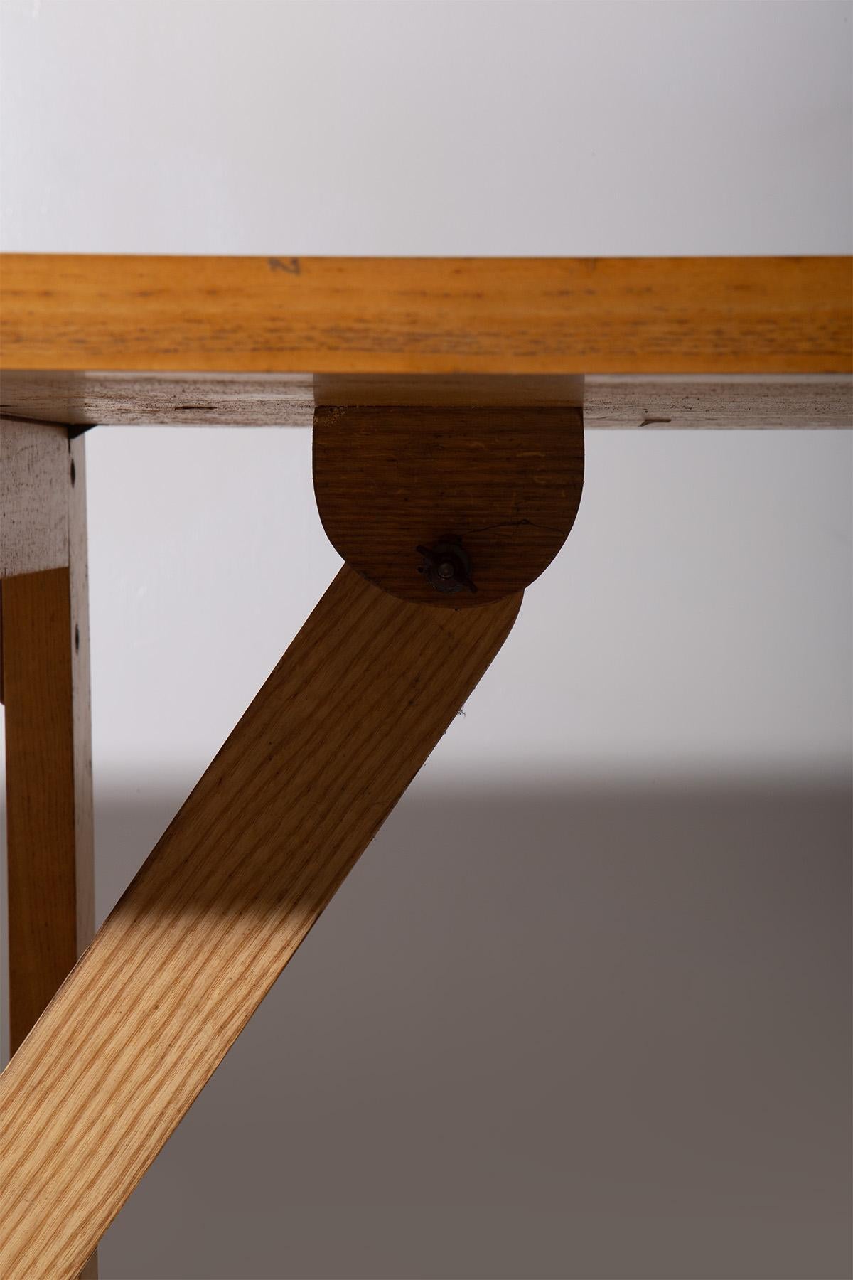 Mid-Century moderno Extendable ashwood dining table for Germa by Werther Toffoloni and Piero Palange in vendita