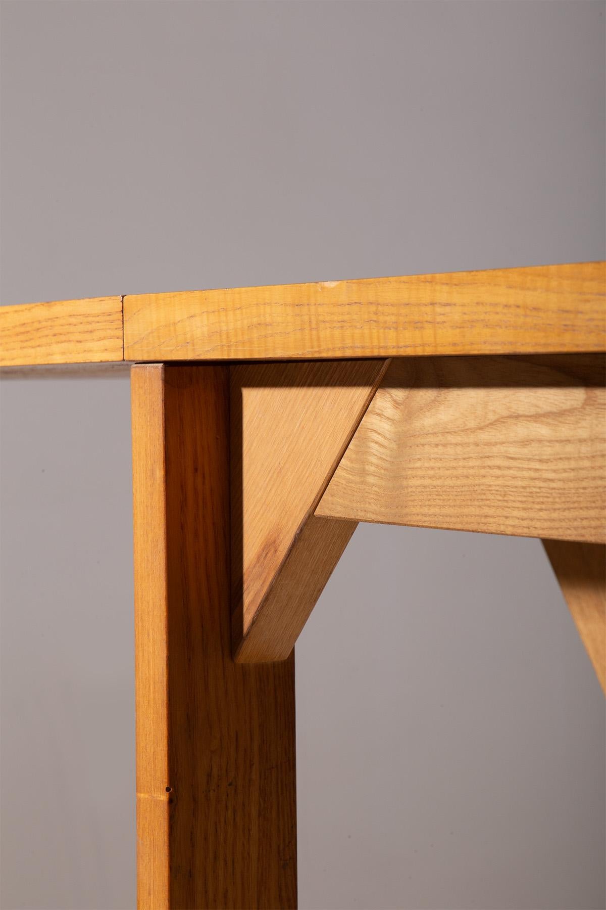 Italian Extendable ashwood dining table for Germa by Werther Toffoloni and Piero Palange in vendita