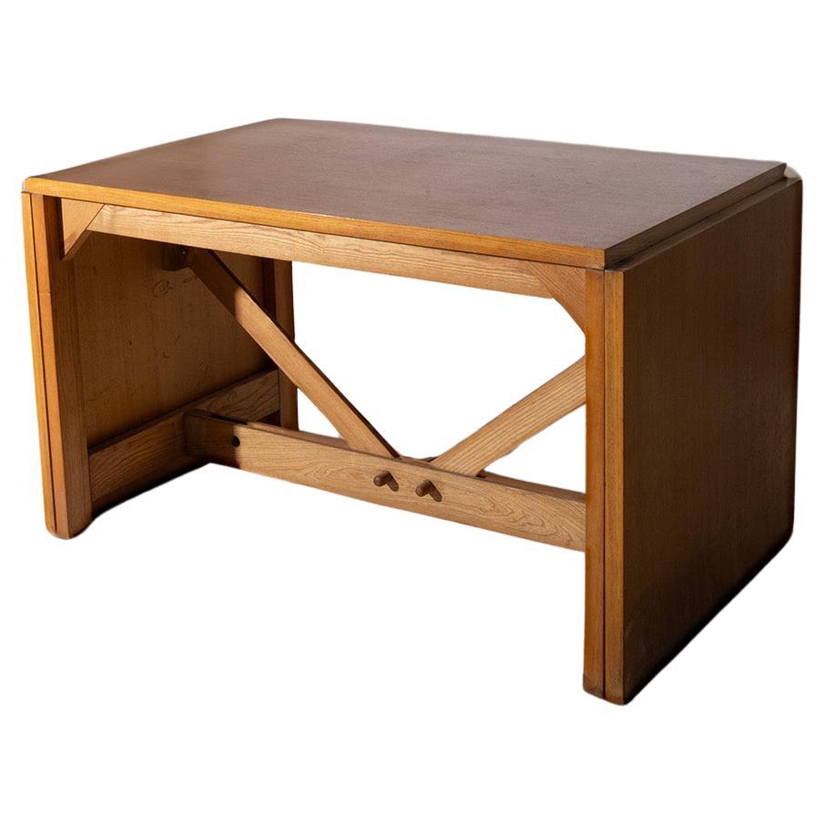 Extendable ashwood dining table for Germa by Werther Toffoloni and Piero Palange in vendita