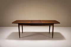 Extendable Boat-Shaped Dining Table in Palissander Wood, Denmark 1960's