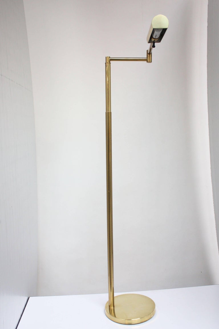Extendable Brass Pharmacy Lamp By Koch And Lowy For At 1stdibs Mid Century Modern Extendable Brass Pharmacy Lamp By Koch Lowy For