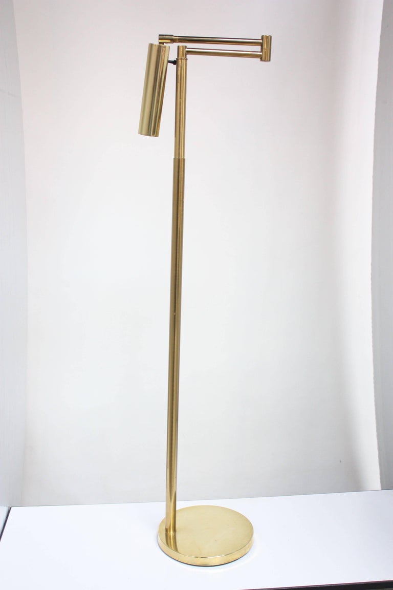 Extendable Brass Pharmacy Lamp by Koch and Lowy For Sale at 1stDibs