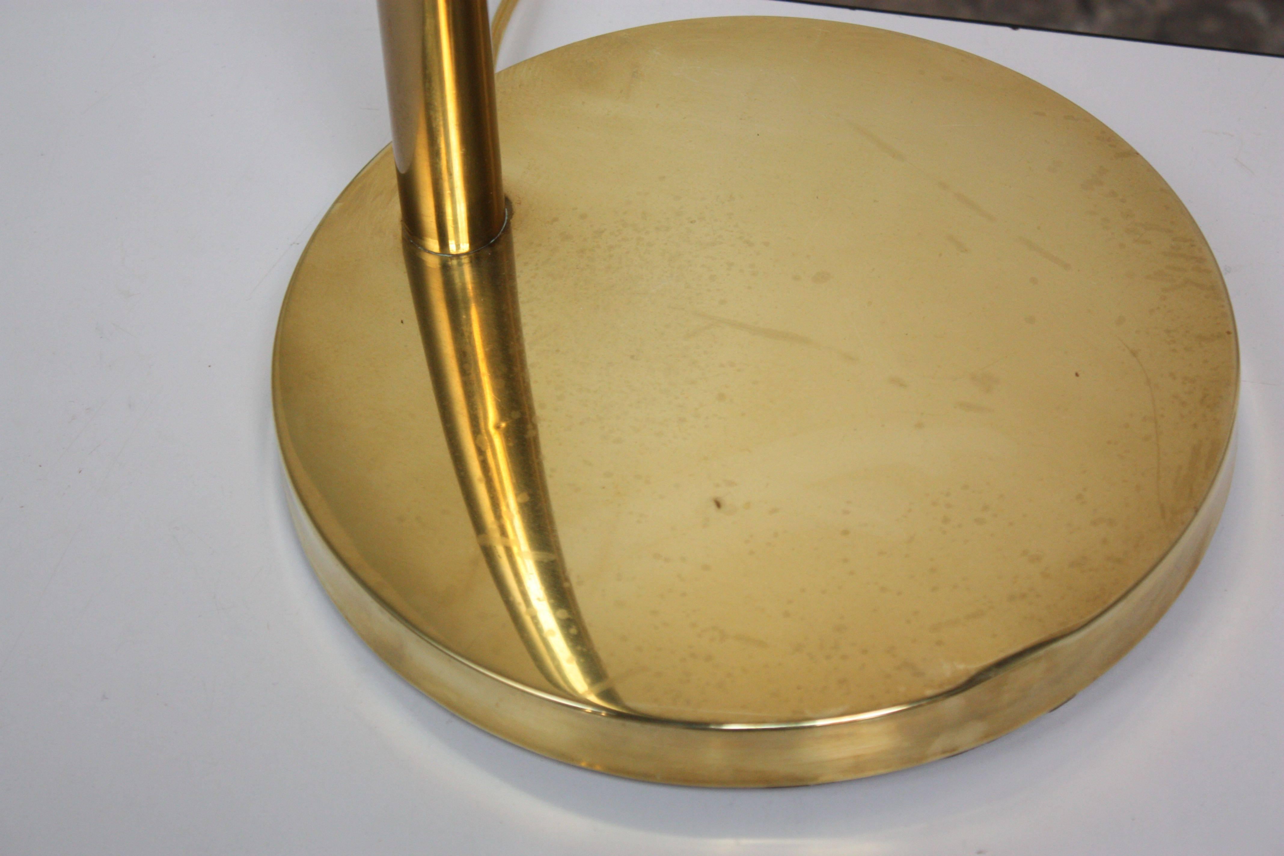 Mid-20th Century Extendable Brass Pharmacy Lamp by Koch & Lowy