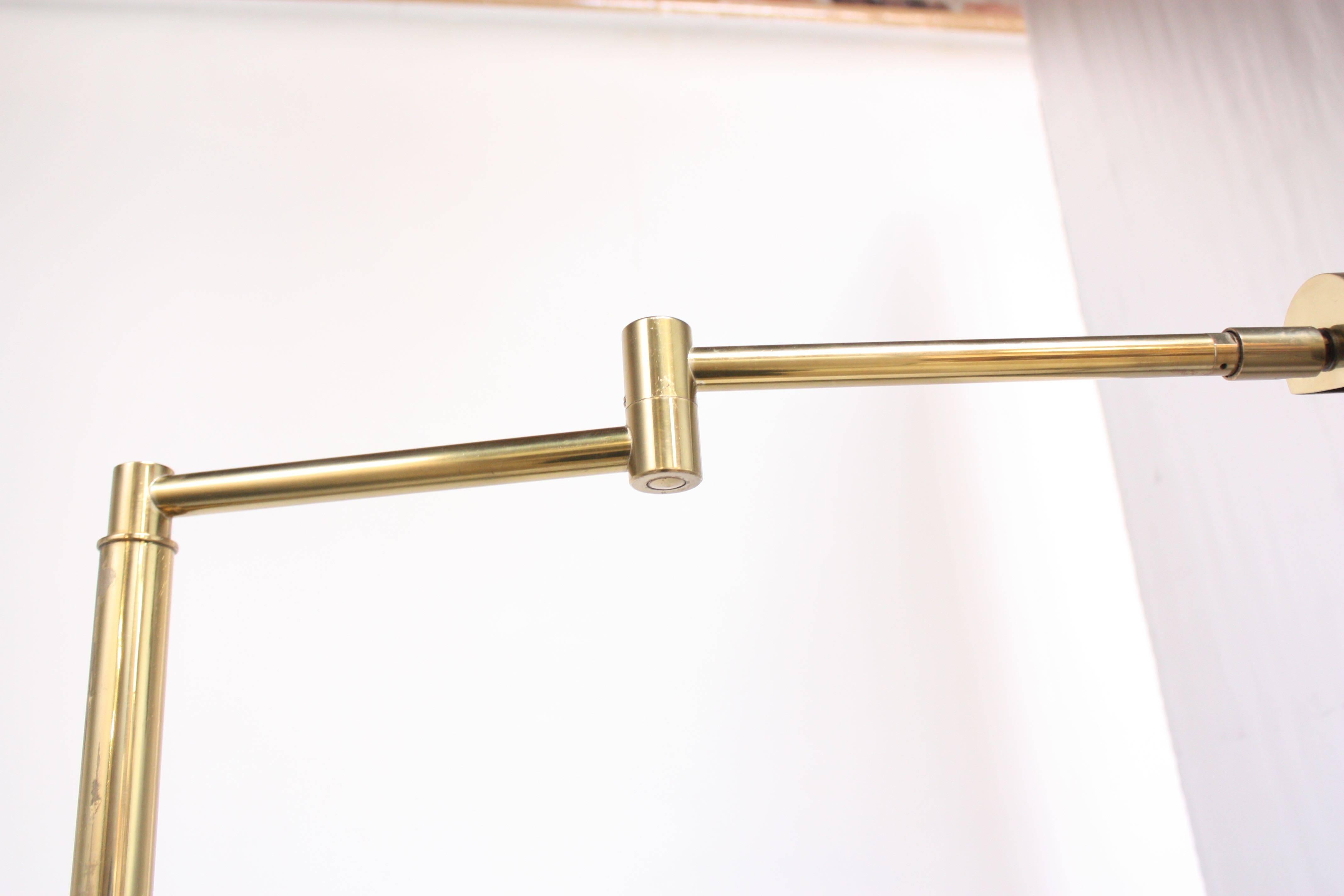 Extendable Brass Pharmacy Lamp by Koch & Lowy 1