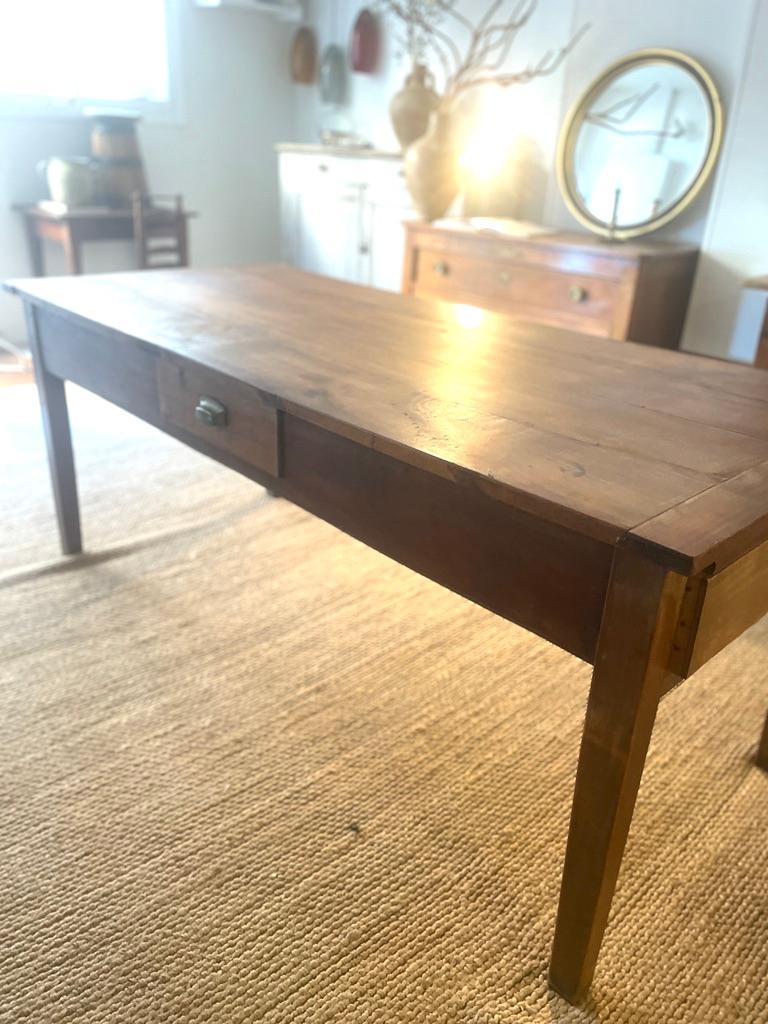 Extendable Cherrywood Dining Table mid 20th In Good Condition For Sale In L'AMETLLA DE MAR, ES