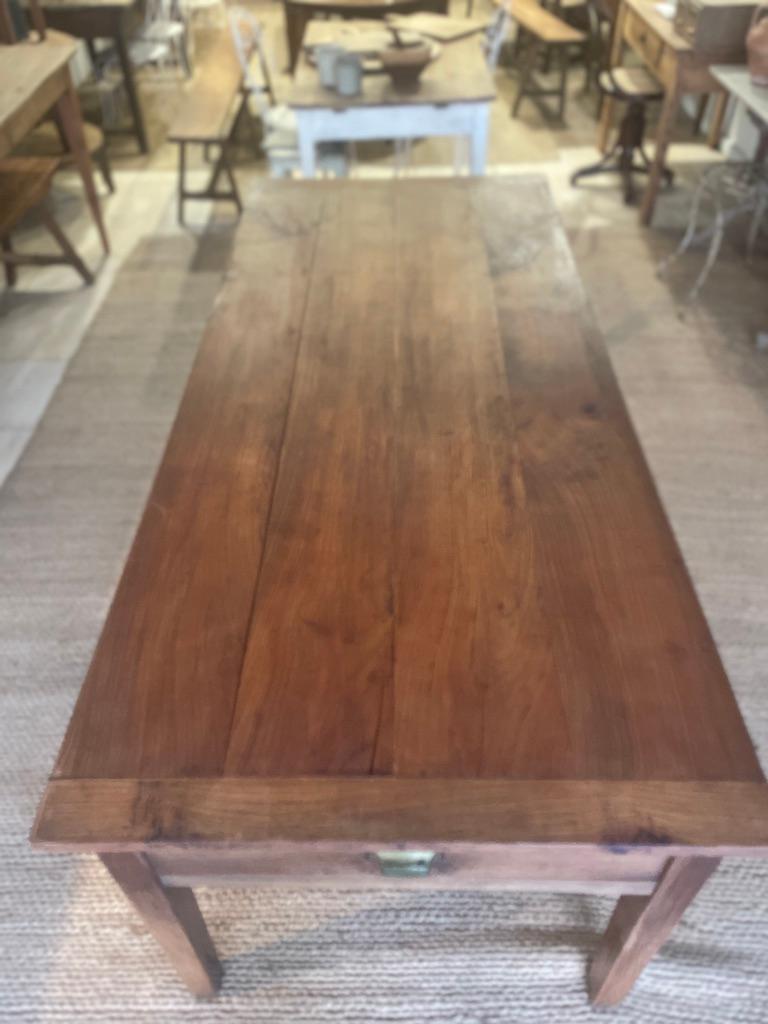 20th Century Extendable Cherrywood Dining Table mid 20th For Sale