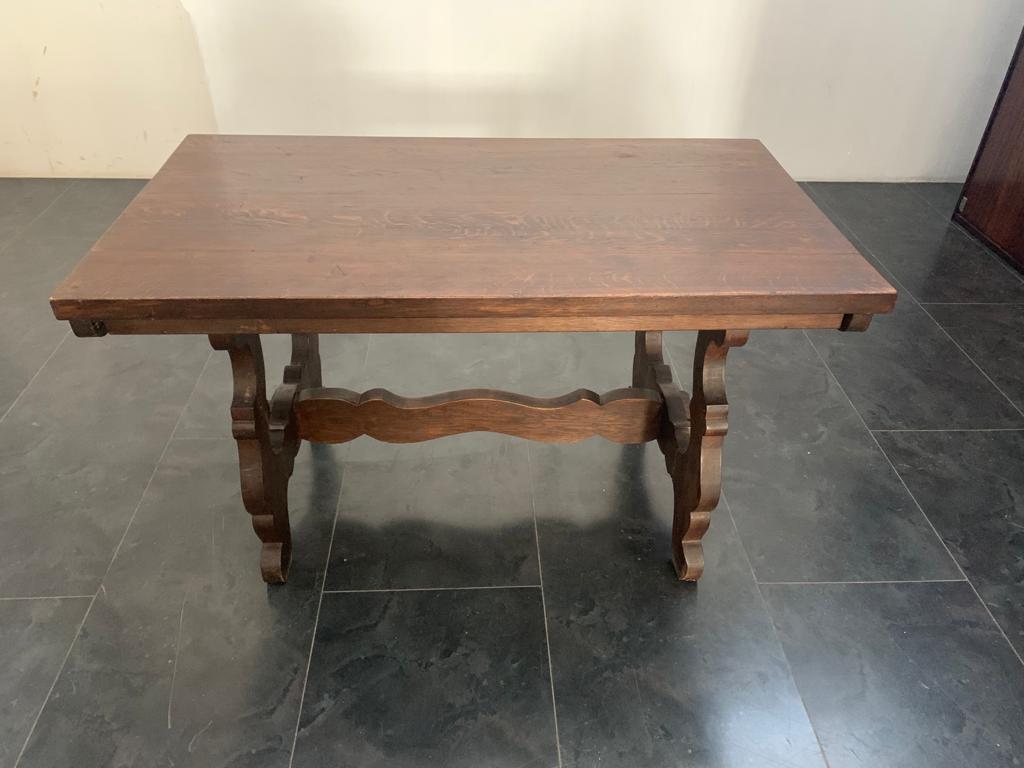 Extendable Chestnut Fratino dining table, 1970s
Extensions not available !
Packaging with bubble wrap and cardboard boxes is included. If the wooden packaging is needed (fumigated crates or boxes) for US and International Shipping, it's required a
