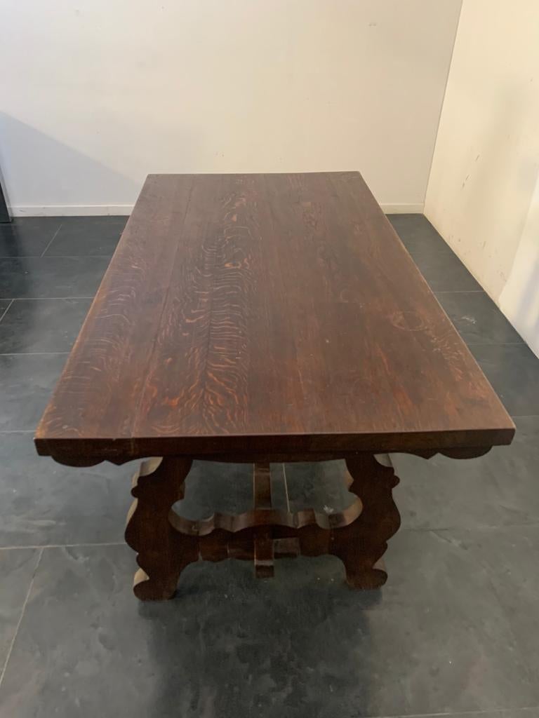 Late 20th Century Extendable Chestnut Fratino Dining Table, 1970s For Sale