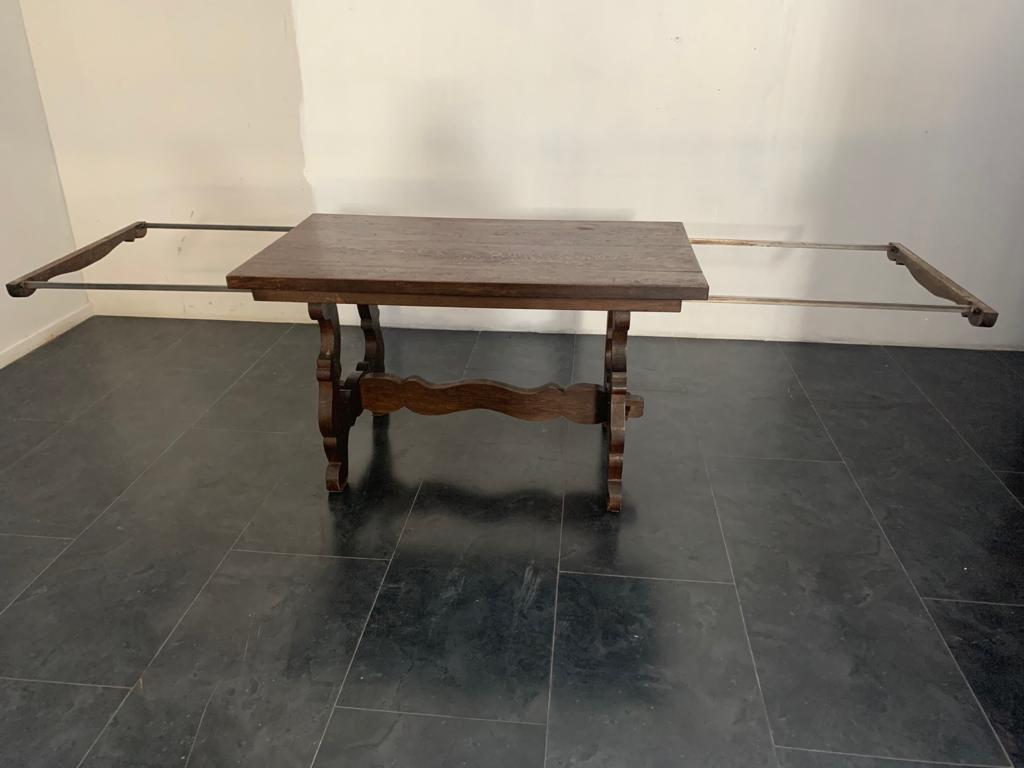 Extendable Chestnut Fratino Dining Table, 1970s For Sale 2