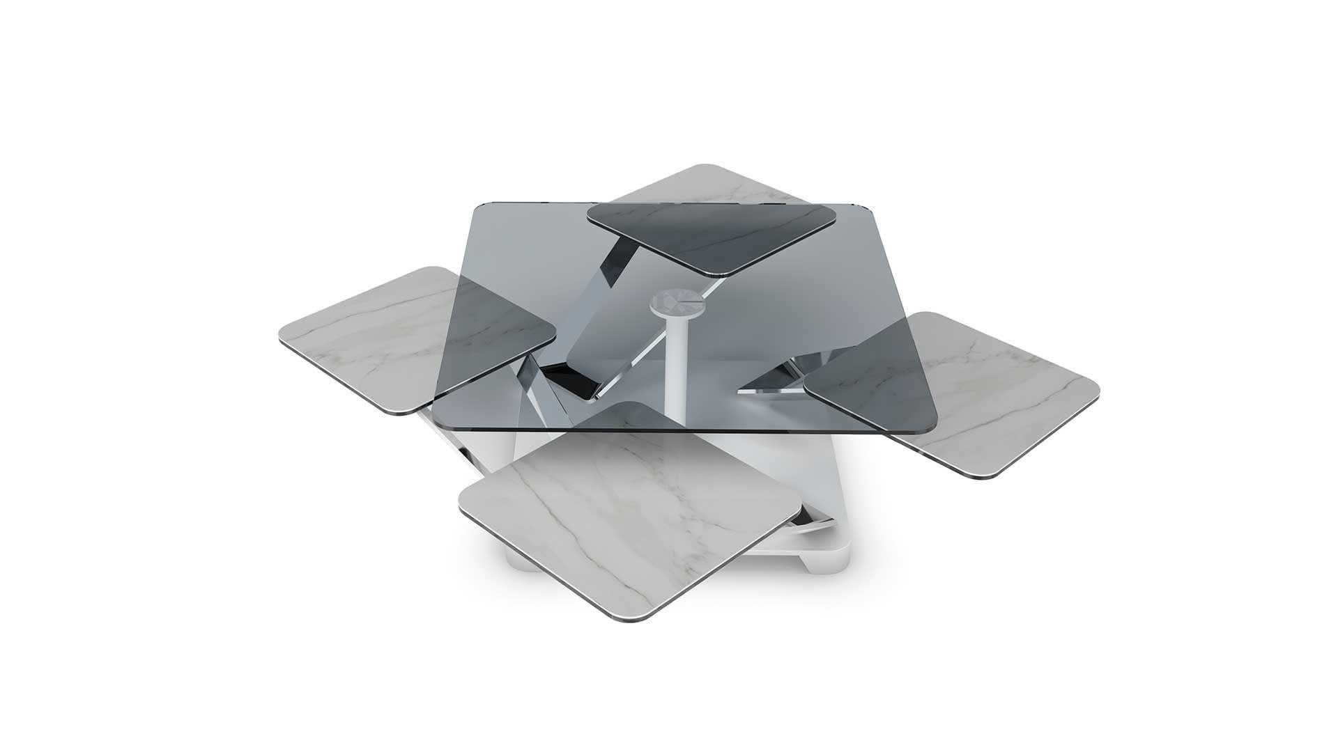 Ausziehbarer Couchtisch Naos ALTAIR Design A. Casati (Italian) im Angebot