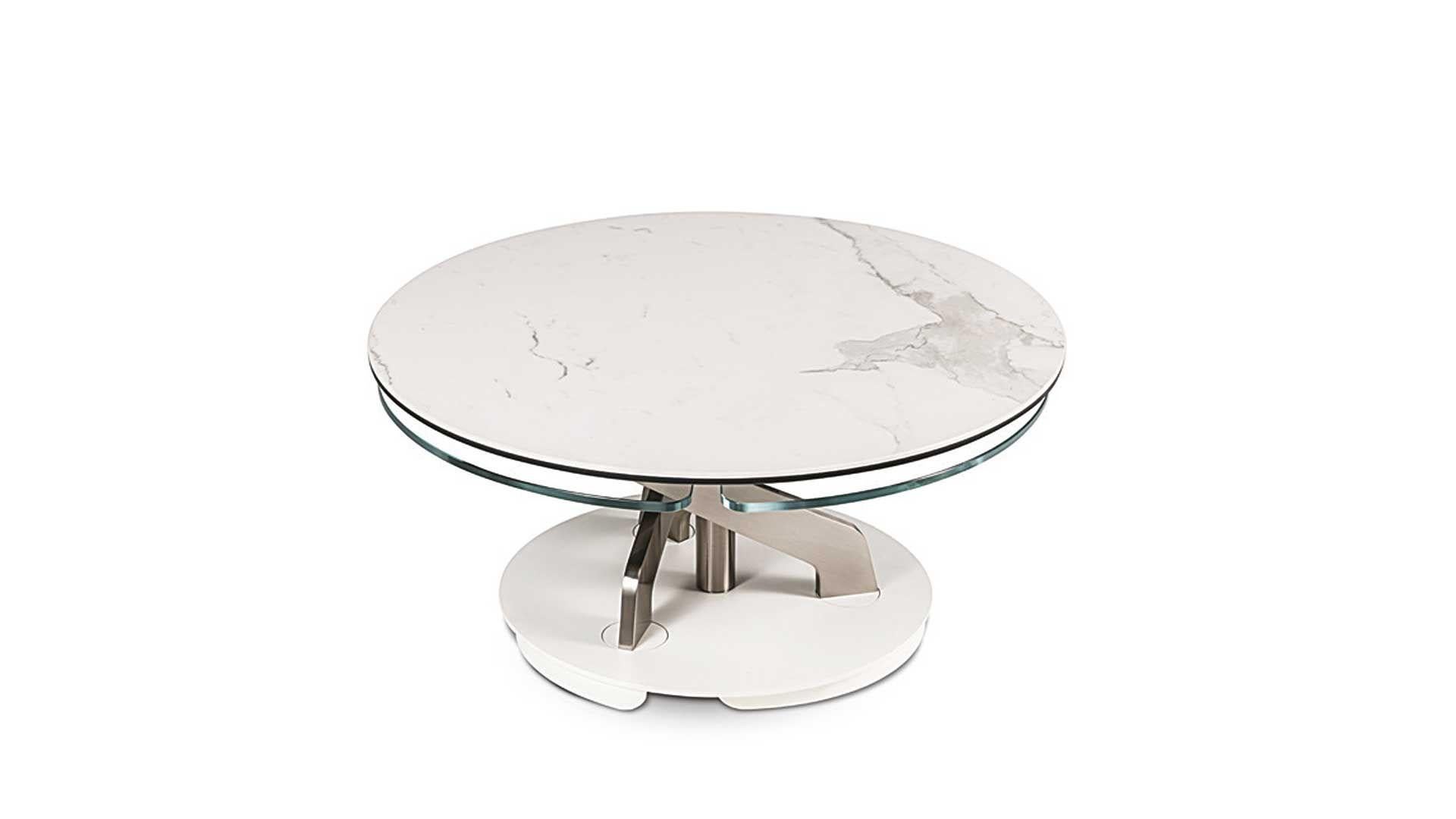 Italian Extendable coffee table Naos BLOSSOM Design A. Casati For Sale