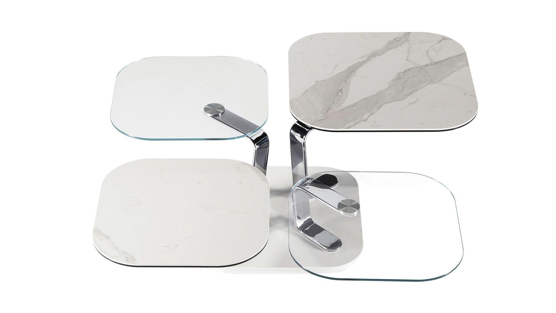 MADISON - Ausziehbarer Couchtisch
Entwurf: A. Casati

Der Couchtisch Madison ist ein vielseitiges und anspruchsvolles Möbelstück, das innovatives Design mit funktionaler Eleganz verbindet. Das mehrstufige System ermöglicht eine mühelose Erweiterung