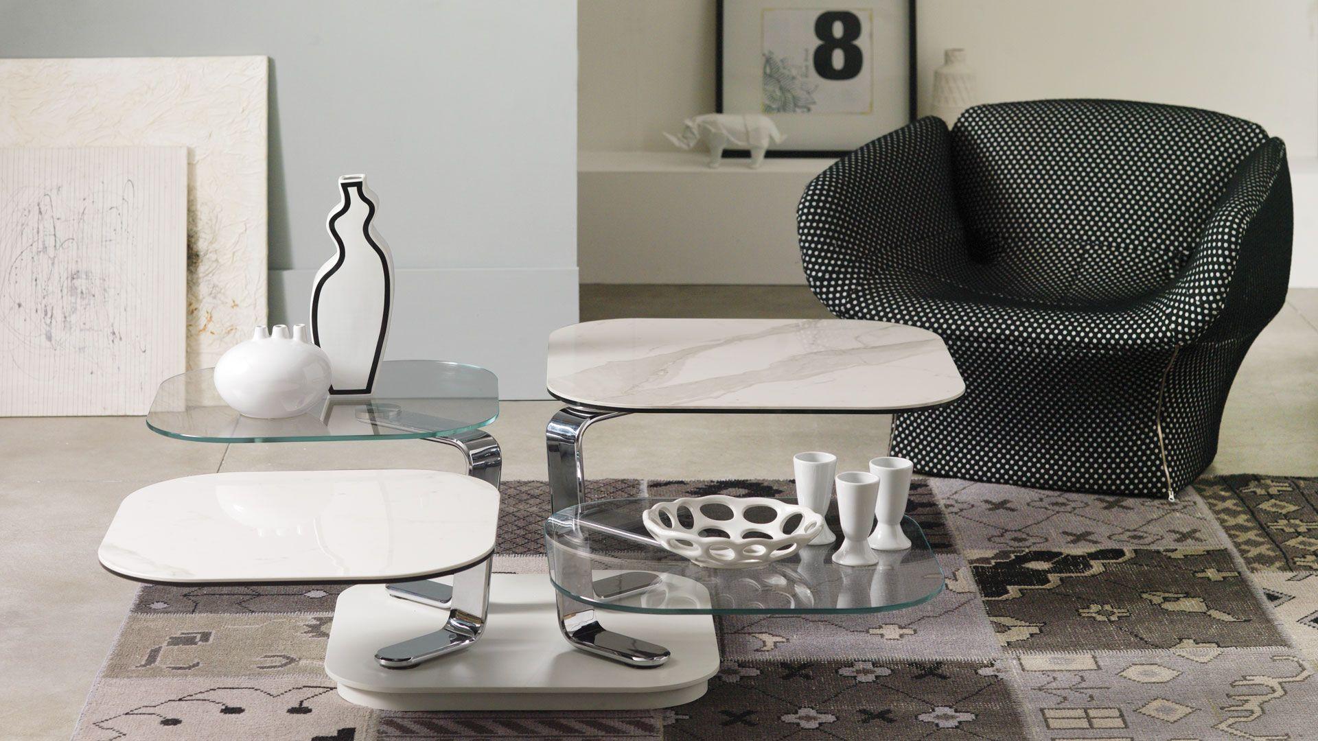 Ausziehbarer Couchtisch Naos MADISON Design A. Casati (Zeitgenössisch) im Angebot
