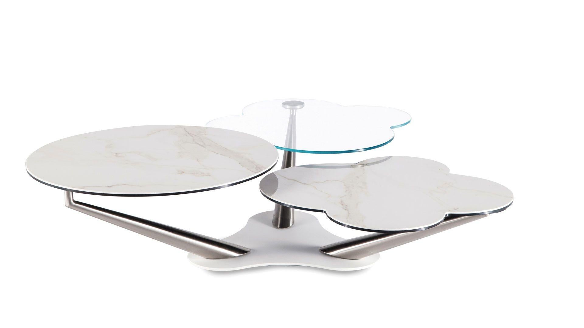 MYFLOWER - Extendable Coffee Table
Design: D. D'Urbino & P. Lomazzi

The MyFlower coffee table is a versatile and innovative piece, combining functional design with refined elegance. Its unique geometry and synchronized three-tier mechanism allow